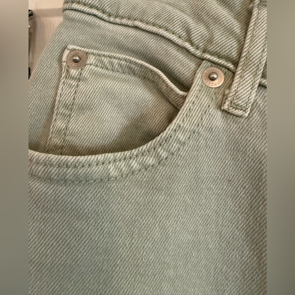 Everlane The Way-High Jean Organic Cotton Sage Green -   Size 24 Tall - Picture 3 of 8